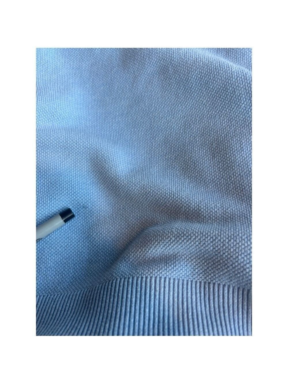 Men's Tommy Bahama Island Zone Light Blue 1/4 Zip Sweater L - Picture 8 of 10
